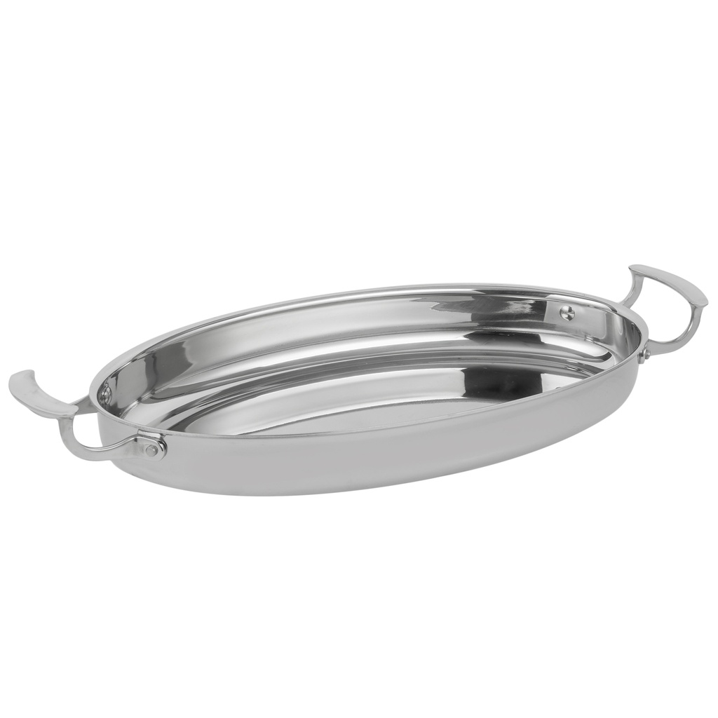 3 ¾-quart Miramar® display utensilios de cocina oval au gratín sartén
