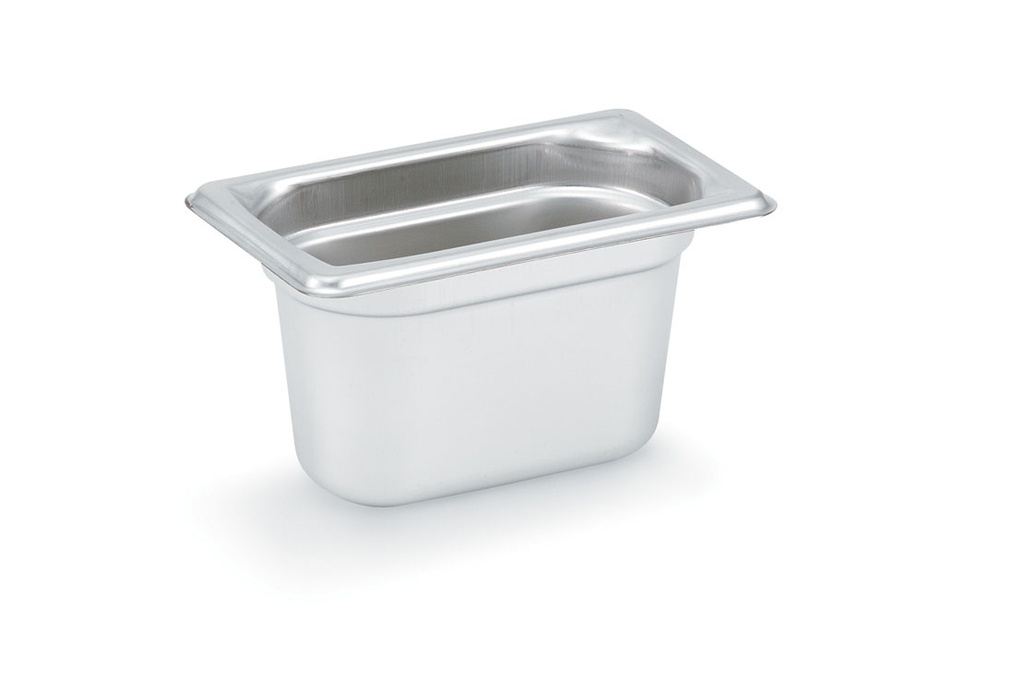 Cubeta Gastronorm Super Pan 3® de acero inoxidable de tamaño 1/9 y 100 mm de profundidad