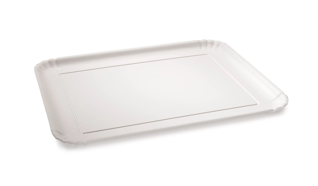Bandeja de pastelería Melamina en Blanco
