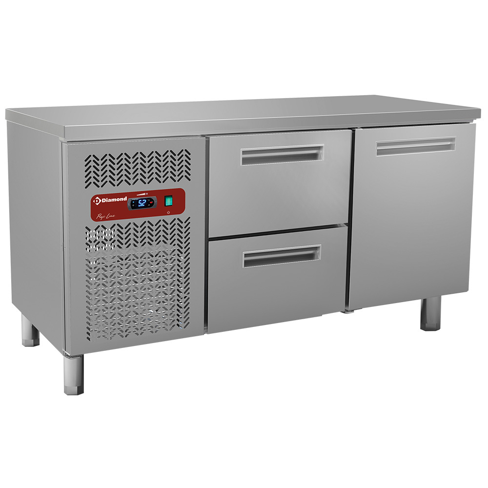 Mesa de refrigeración compuesta por :