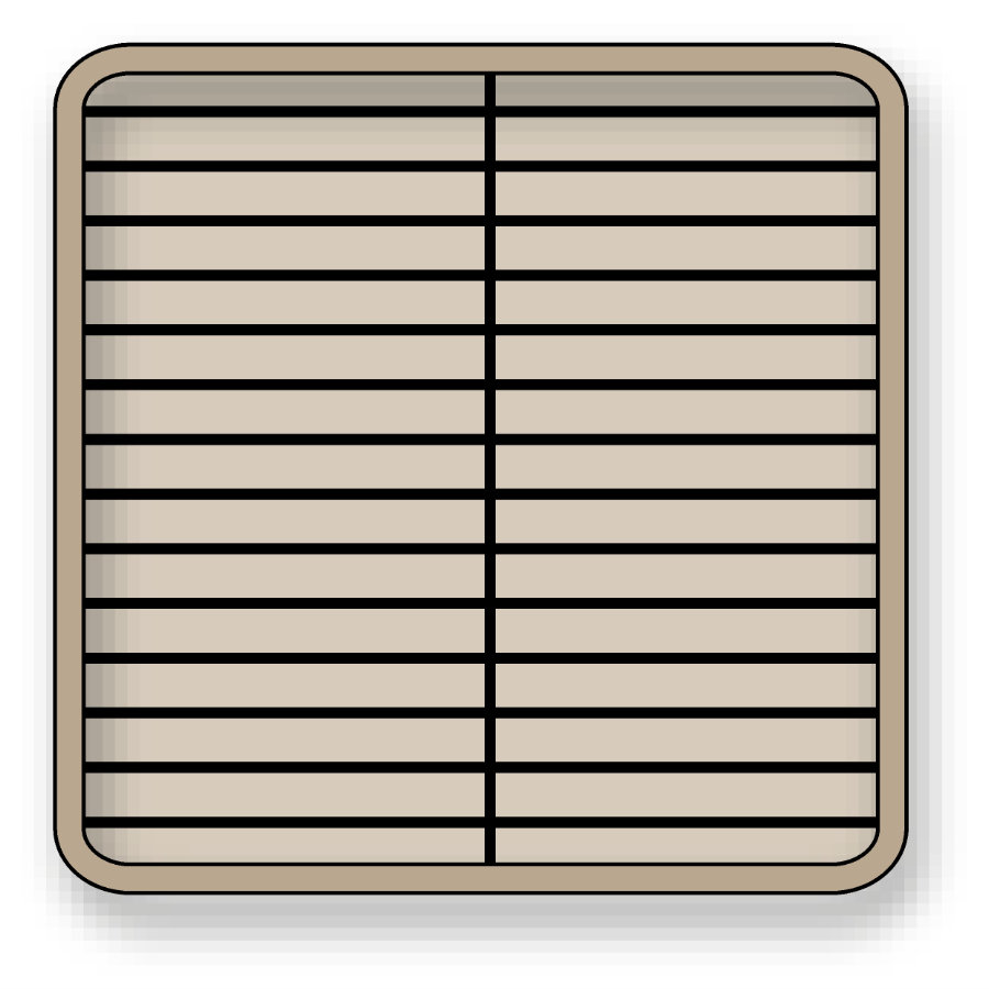 Cestas para platos de polipropileno en color beige para 30 platos de 20 a 22 centímetros