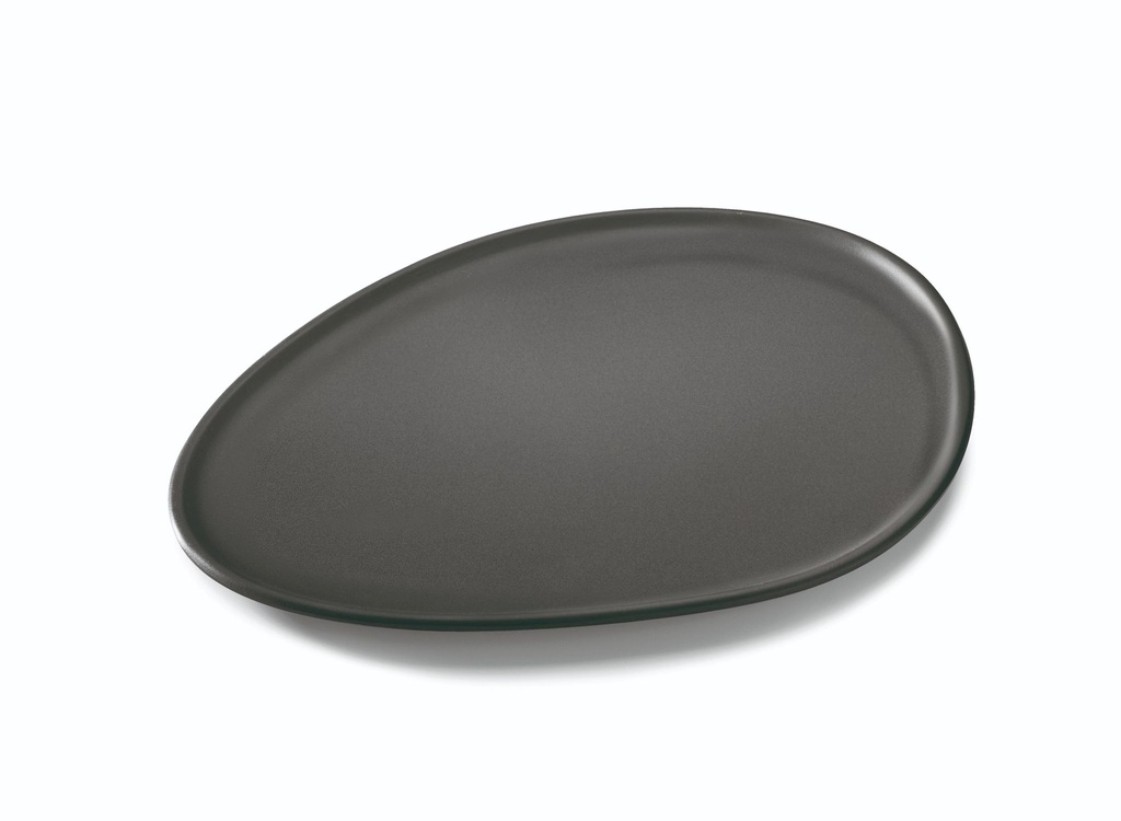 Plato de servicio 22 x 18.5 cm melamina en negro