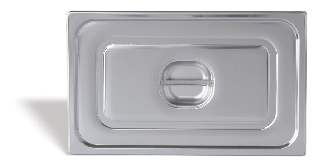 Tapa GN PRO de acero inoxidable 18/10 de tamaño 1/9