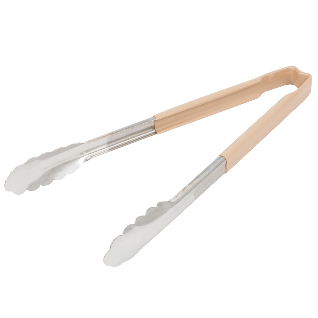 Pinzas festoneadas monobloc de acero inoxidable de 30 cm con mango marfil Kool-Touch®