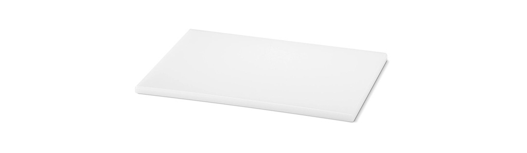 Barra de corte de 32 x 24 cm de polietileno de alta densidad en blanco