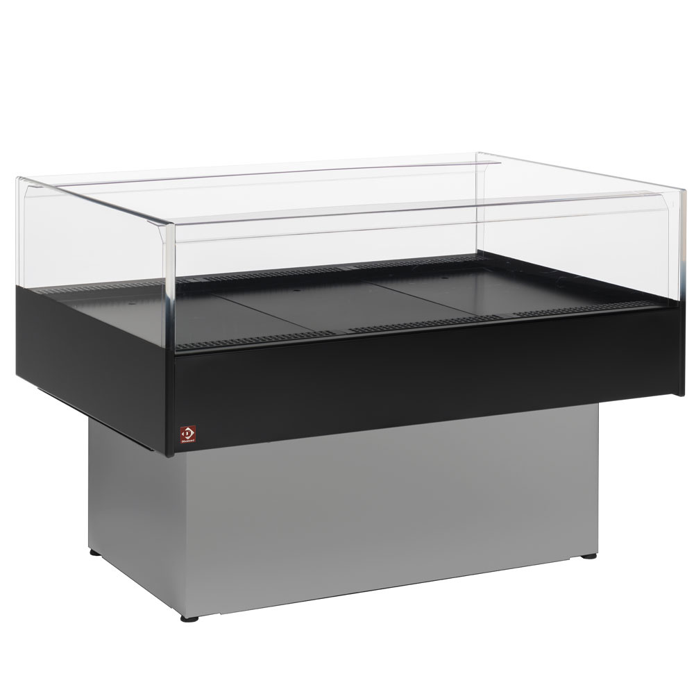 Vitrina "panorámica" self-service refrigerada - GRIS/NEGRO