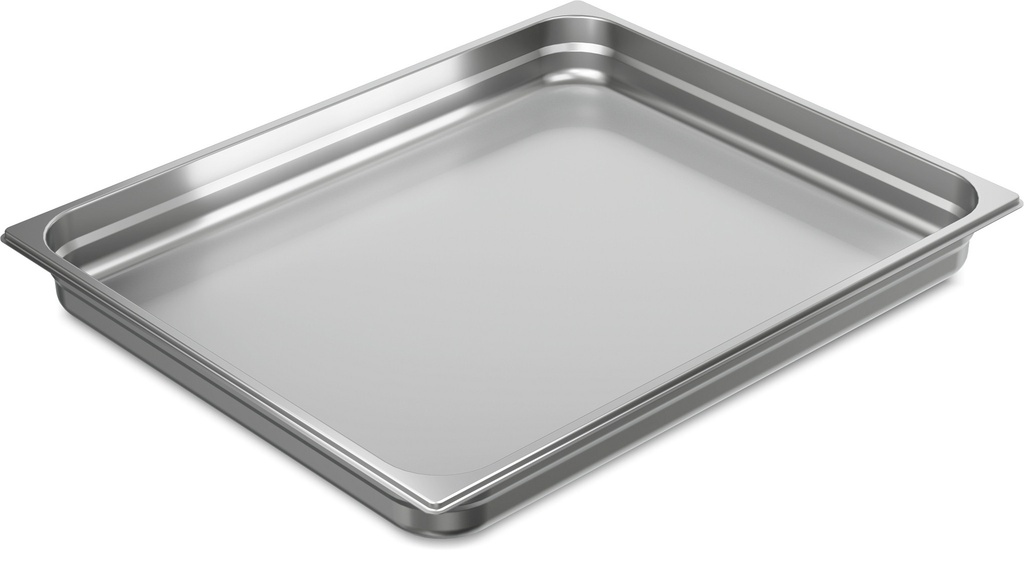 Cubeta Gastronorm GN PRO de acero inoxidable 18/10 de tamaño 2/1 y 20 mm de profundidad