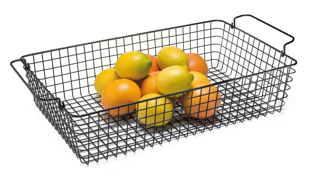 [P596111] Cesta de alambre de 1/1 tamaño gastronorm 16 centímetros de profundidad en negro