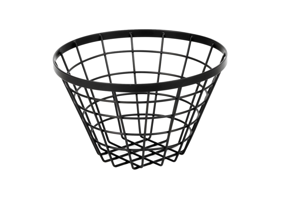 [P591005] Cesta de metal redonda alta de 20.5 cm