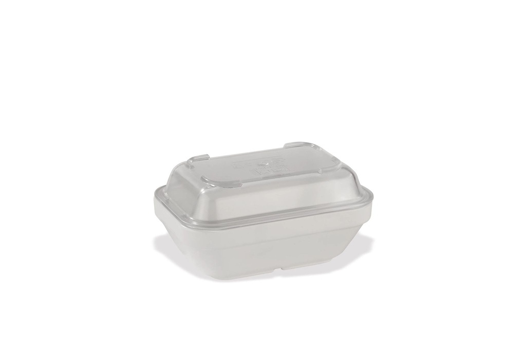 Fuente rectangular policarbonato con tapa rígida 45mm