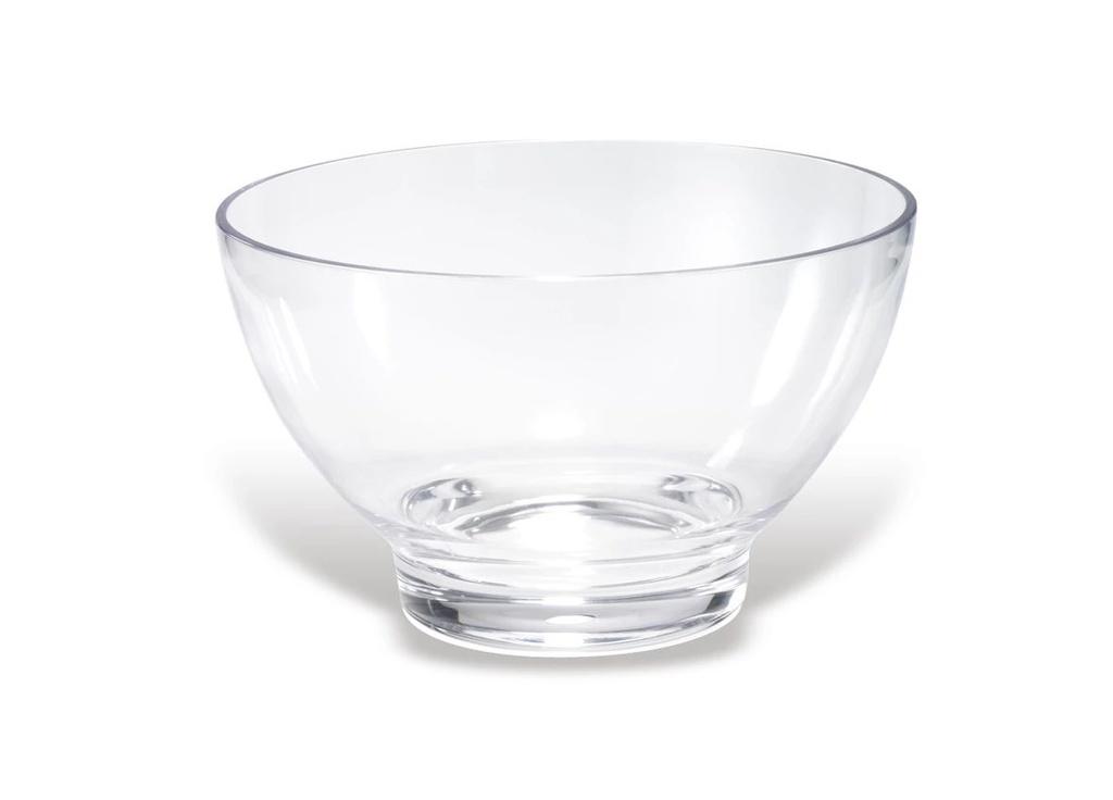 Ensalada ovalada 258 x 158 mm acrílico transparente