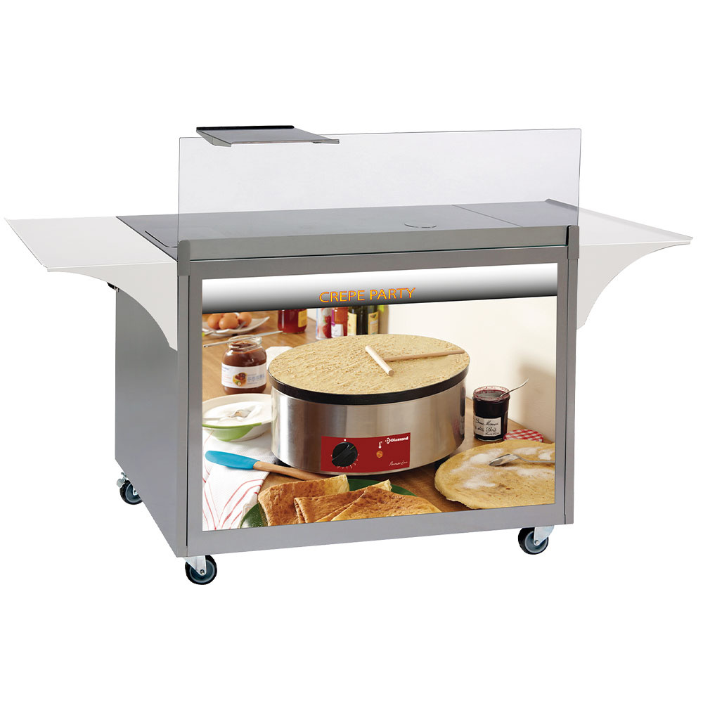Mueble para panqueques de inox su ruedas