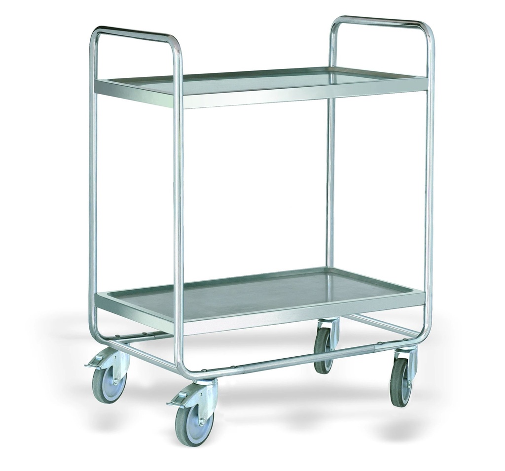 Carro de servicio desmontable de Acero Inoxidable de Niveles 2 - 800 x 500 mm