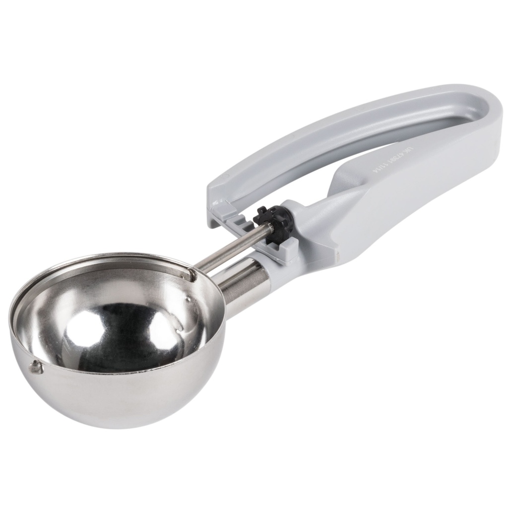 Porcionador apretable de 110 ml con mango gris