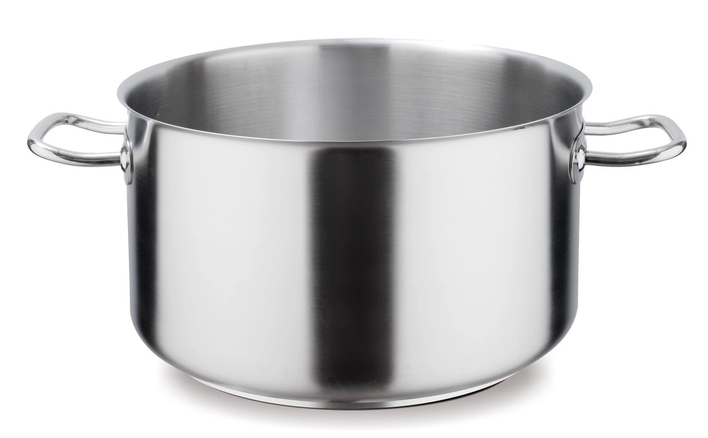 Cacerola alta sin tapa Inox-Pro 28 centímetros listo para la inducción en acabado satinado