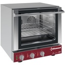 Horno de convexión eléctrico, 4x 460x340 mm + salamandra