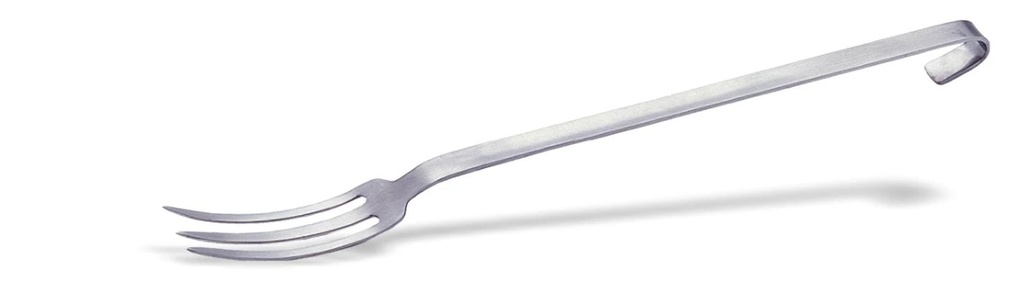 Tenedor monobloc de 3 púas de acero inoxidable de 47 centímetros
