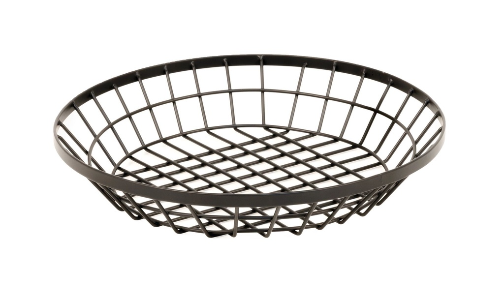 Cesta de metal redonda baja de 26.5 cm