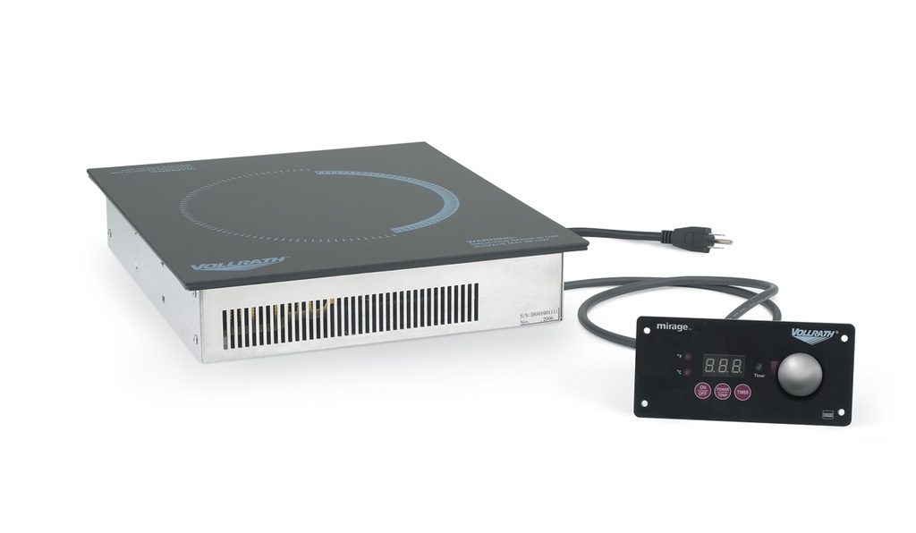 Placa de inducción encastrable Mirage de 1800 W. Disponible para Europa