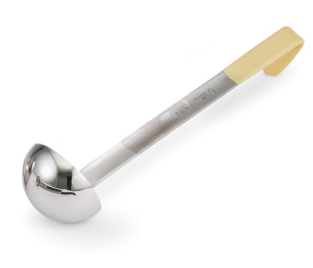 Cacillo monobloc de 0.090 L con mango Kool-Touch® marfil