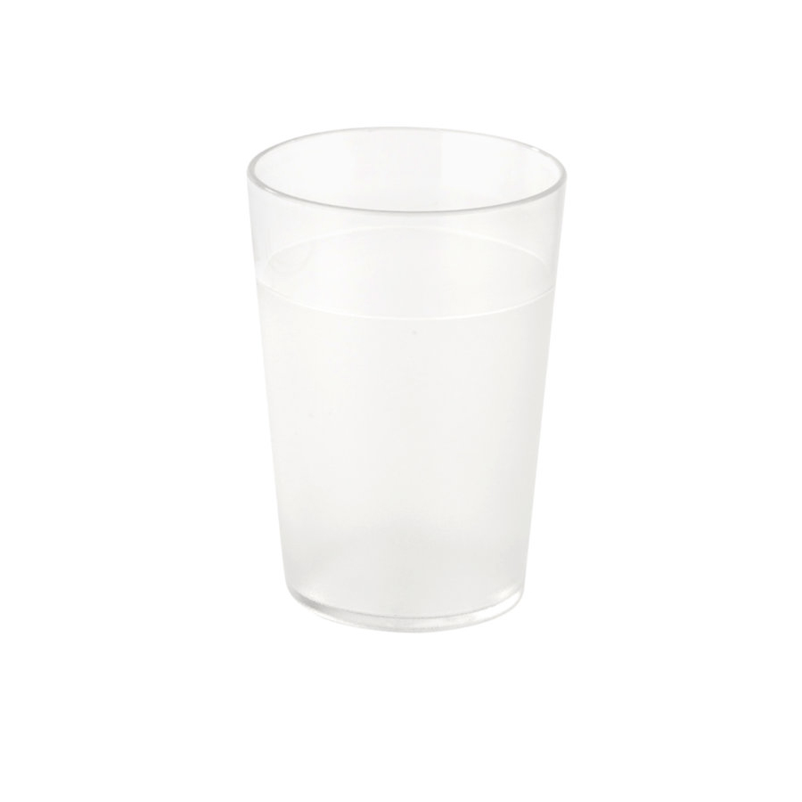 Vaso de  0.25 litros de policarbonato transparente
