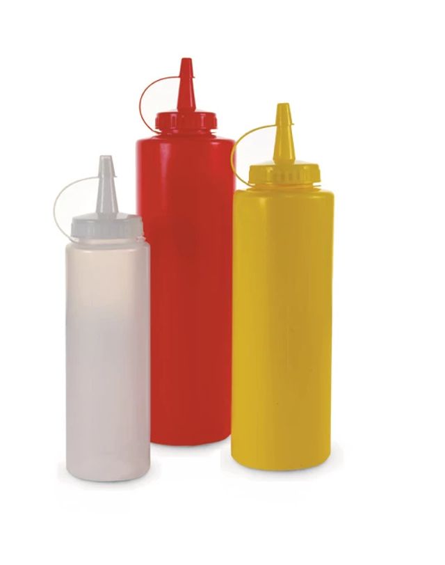 Dispensador a presión de 720 ml de polietileno transparente