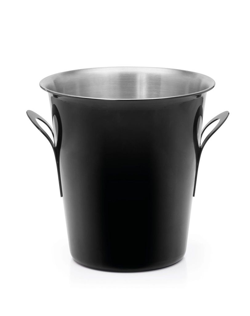 Cubo champán cónico de negro