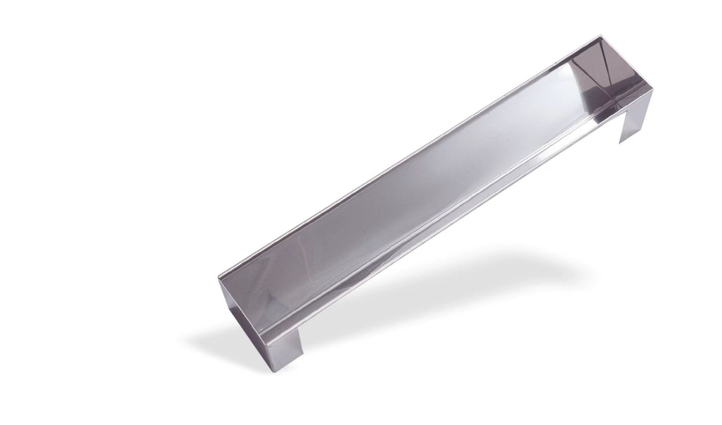 Molde 1/2 caña desmontable triangular de acero inoxidable de 50 x 9 x 6 centímetros