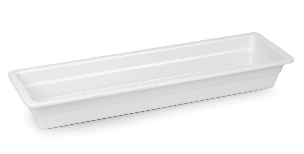 [P22050] Cubeta GN de 2/4 de 65 milímetros de profundidad en color blanco