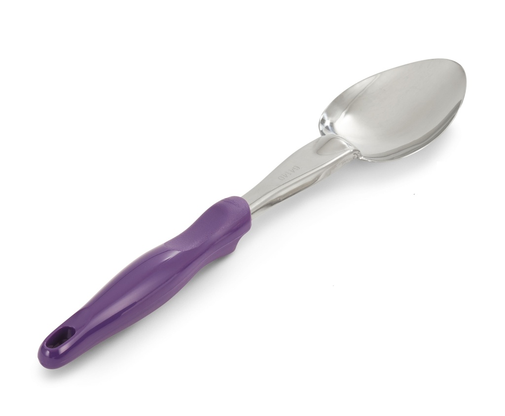 Cuchara de acero inoxidable de 35 cm con mango morado Ergo Grip™
