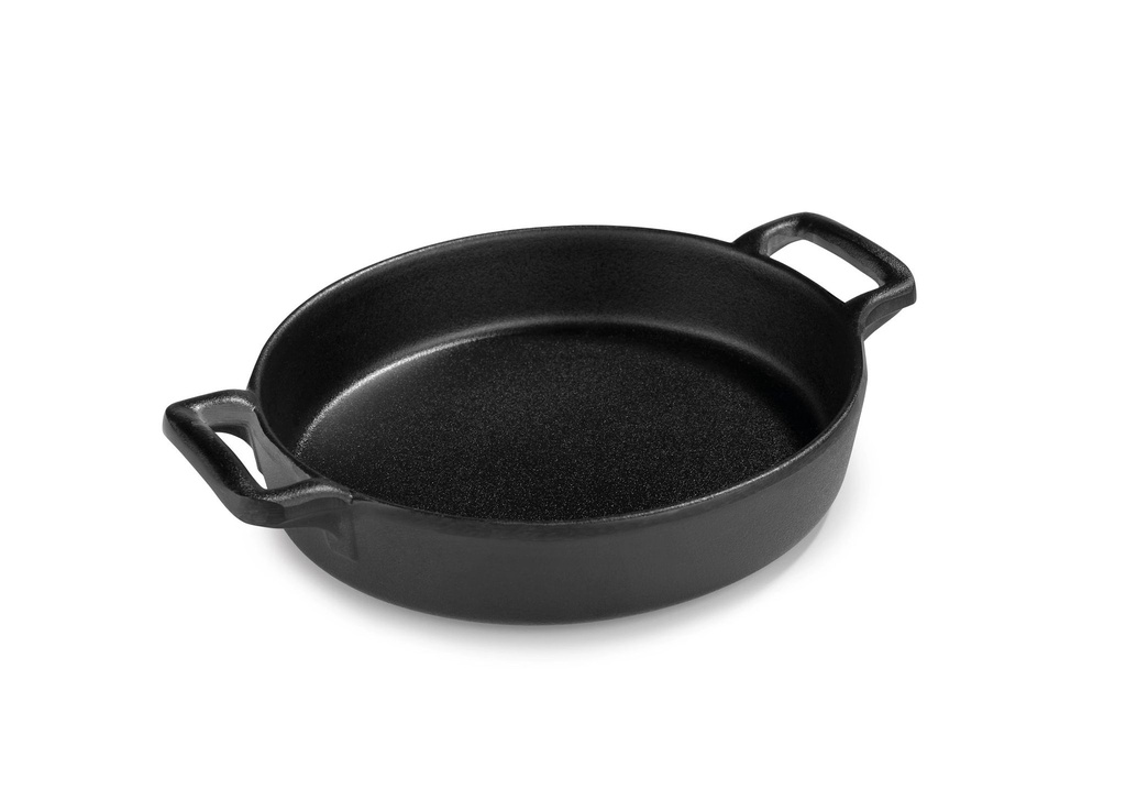 [P23843] Cacerola ovalada 18 x 13 x 4 cm melamina en negro