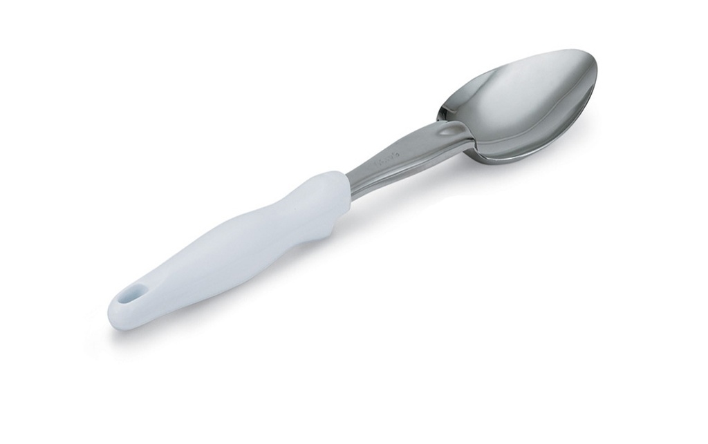 Cuchara de acero inoxidable de 35 cm con mango blanco Ergo Grip™