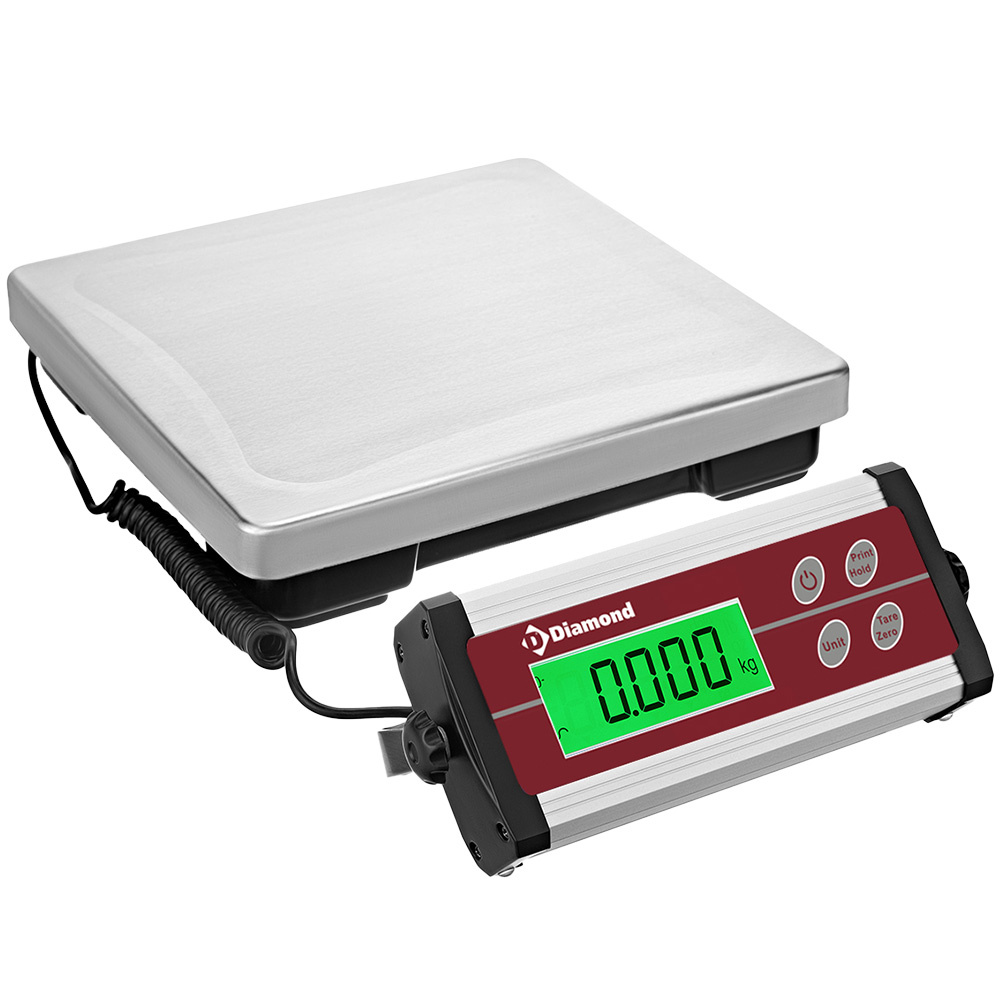 Balanza electrónica de acero inoxidable, 15Kg x 5g