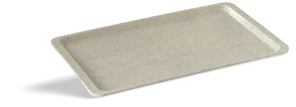 Bandeja fast - food fibra de vidrio de 53 x 32.5 cm de color gris
