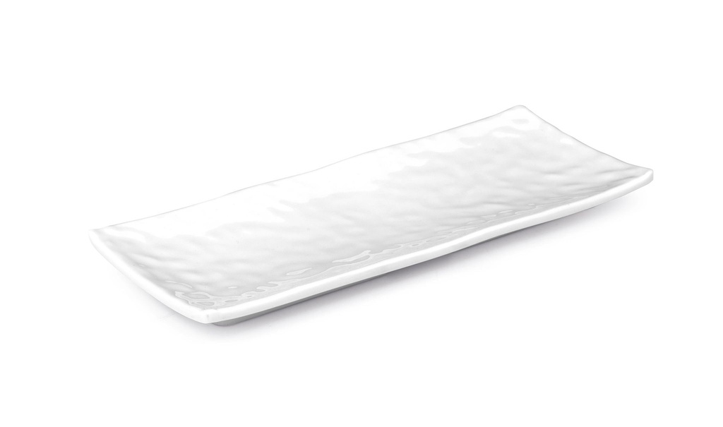 Bandeja rectangular Melamina 25 x 18 cm de melamina blanco