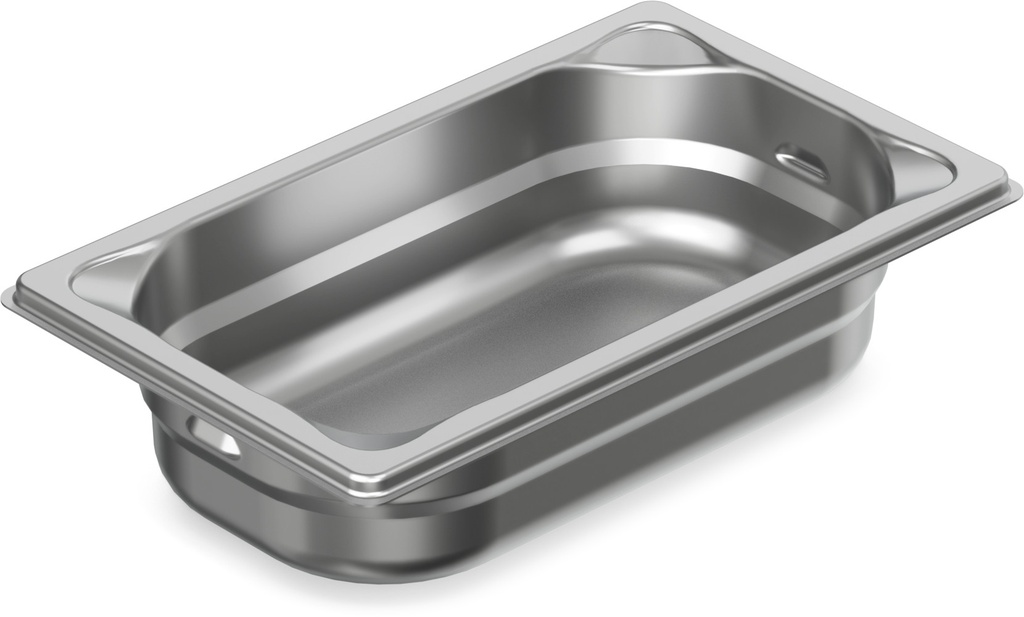 Cubeta Gastronorm GN PRO de acero inoxidable 18/10 de tamaño 1/4 y 150 mm de profundidad