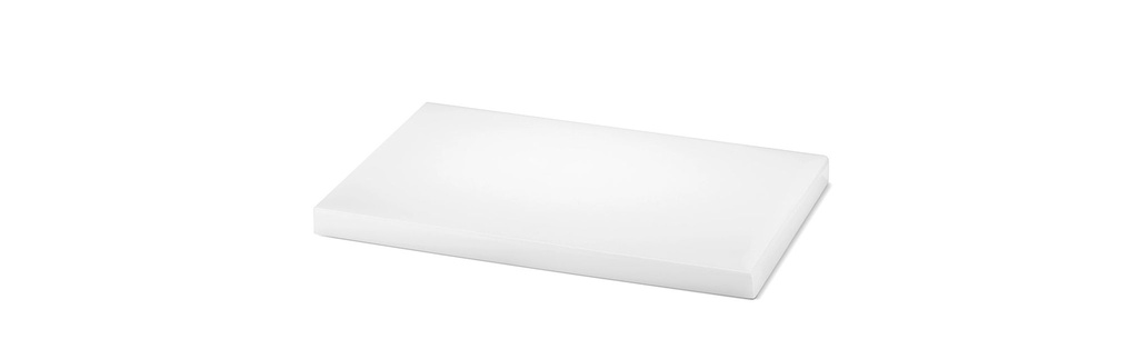 Tabla de corte 30 x 20 cm polietileno de alta densidad en blanco