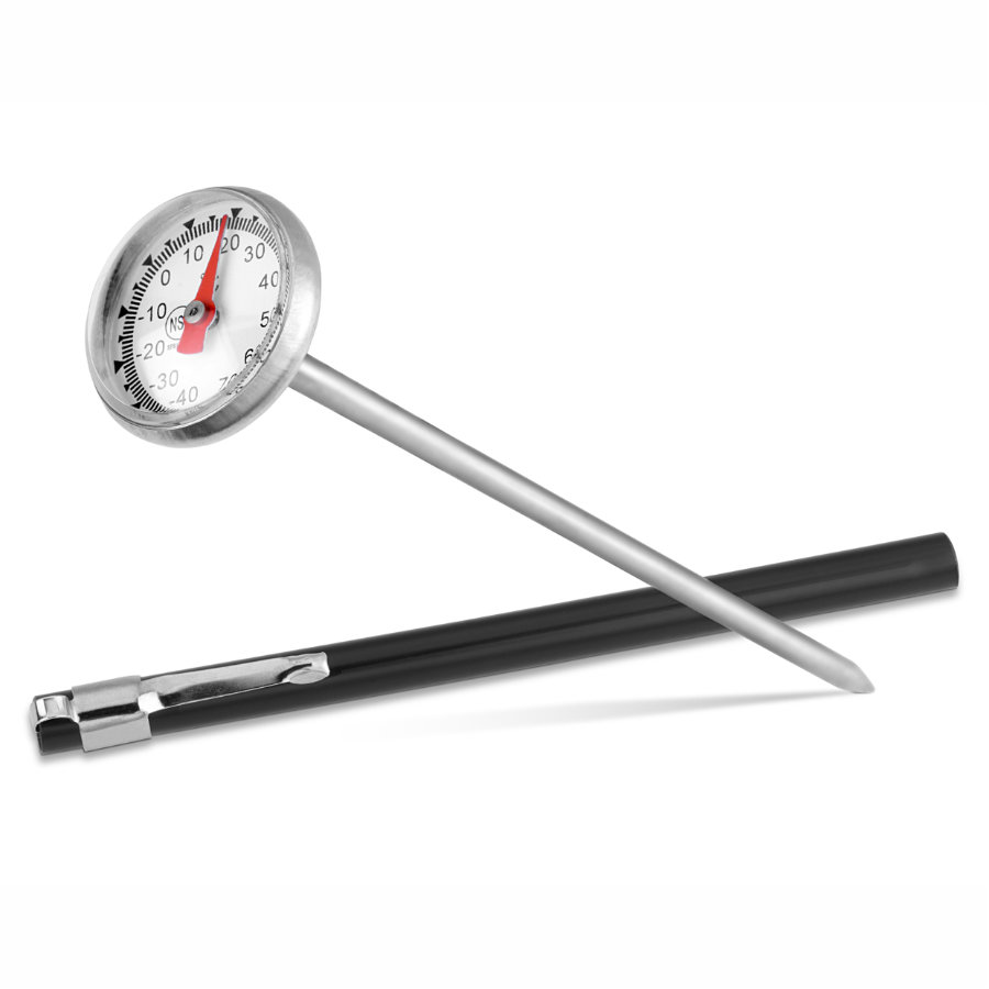 Thermomètre de poche avec protection de 14.3 cm de acero inoxidable
