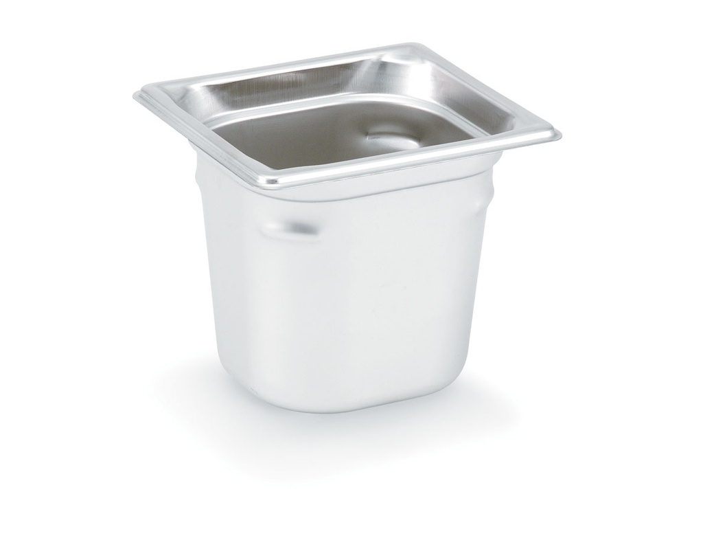 Cubeta Gastronorm Super Pan 3® de acero inoxidable de tamaño 1/6 y 150 mm de profundidad