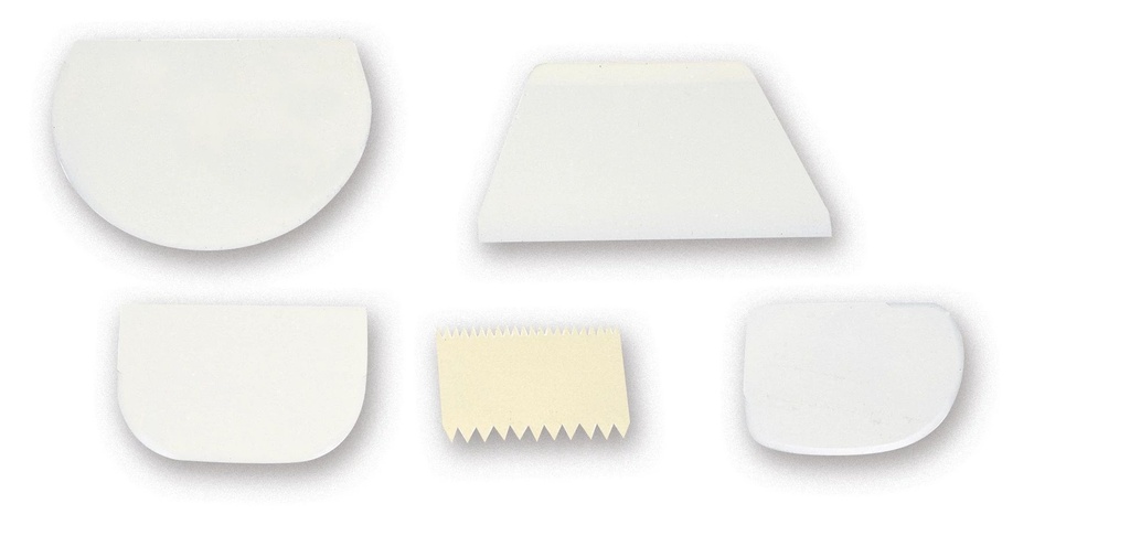 Raspador curvo de polipropileno de 204 x 151 mm