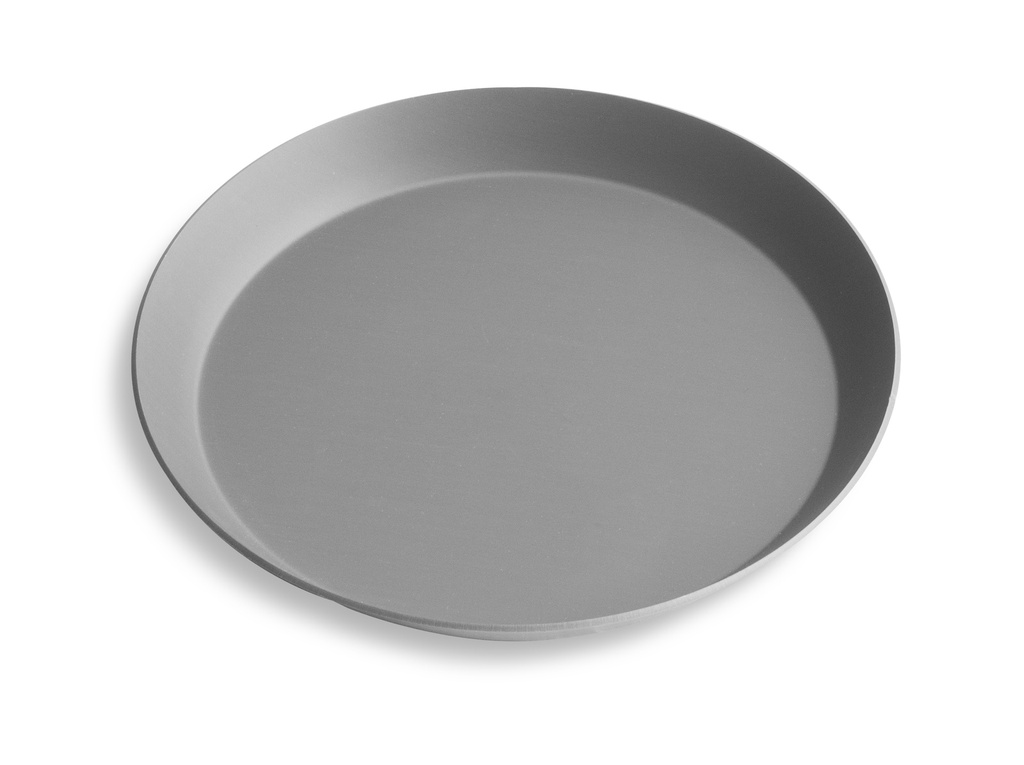 Base para pizza con acabado Hard Coat® de aluminio anodizado de 28 cm y 1.9 cm de profundidad