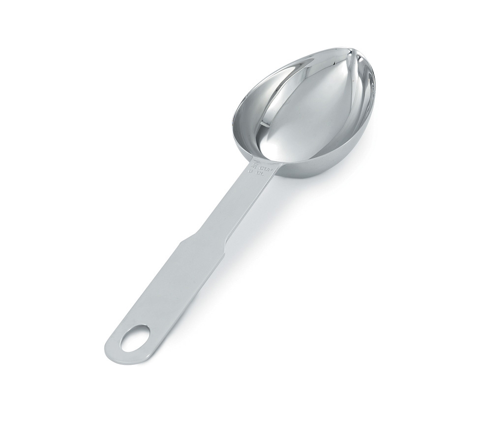 Cuchara oval medidora de 60 ml de acero inoxidable