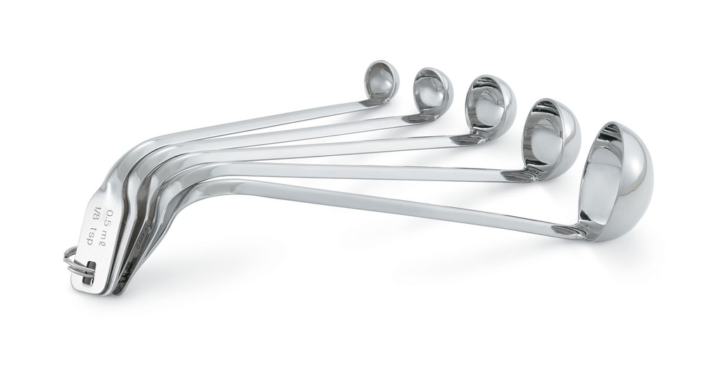 Juego de 5 cucharones medidores de acero inoxidable