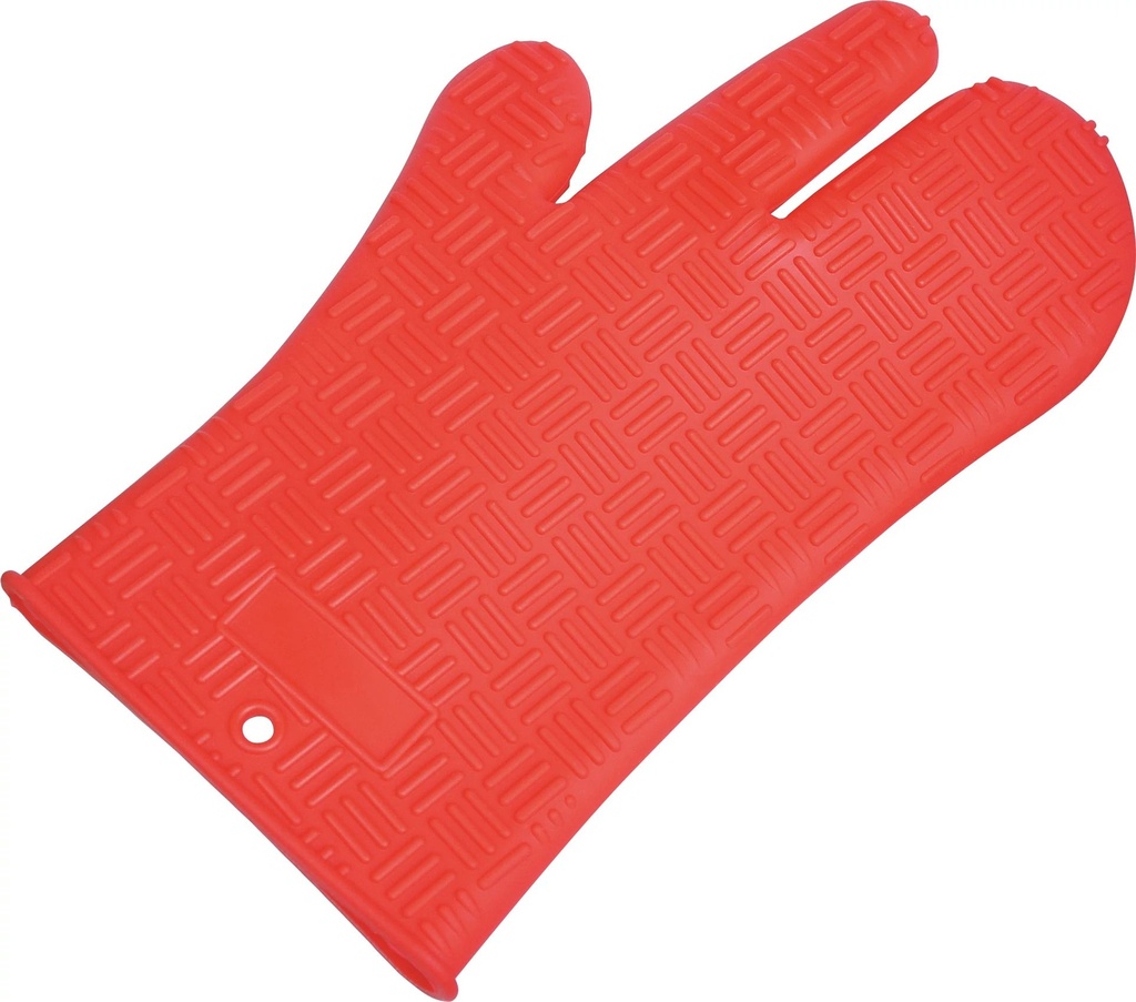 Manopla de silicona de 30 cm en rojo