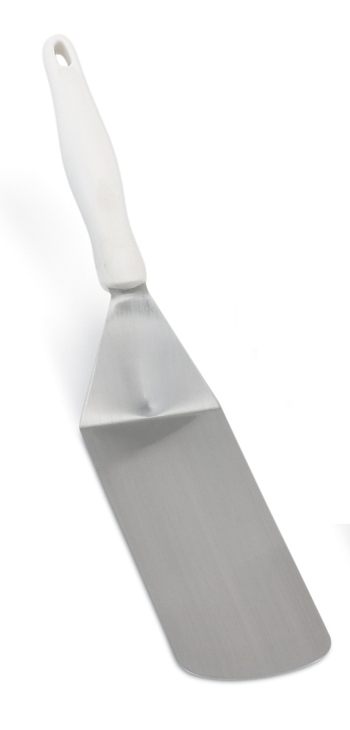 Espátula reforzada de acero inoxidable y mango Ergo Grip™ de nylon en blanco