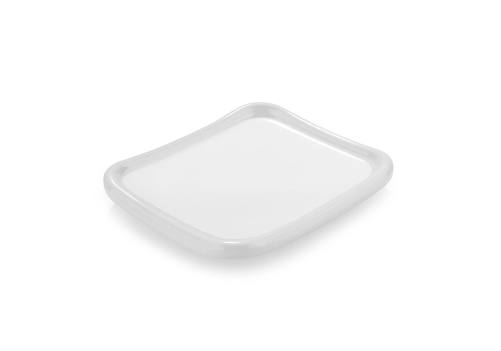 Mini bandeja presentación 170 x 140 mm melamina en blanco
