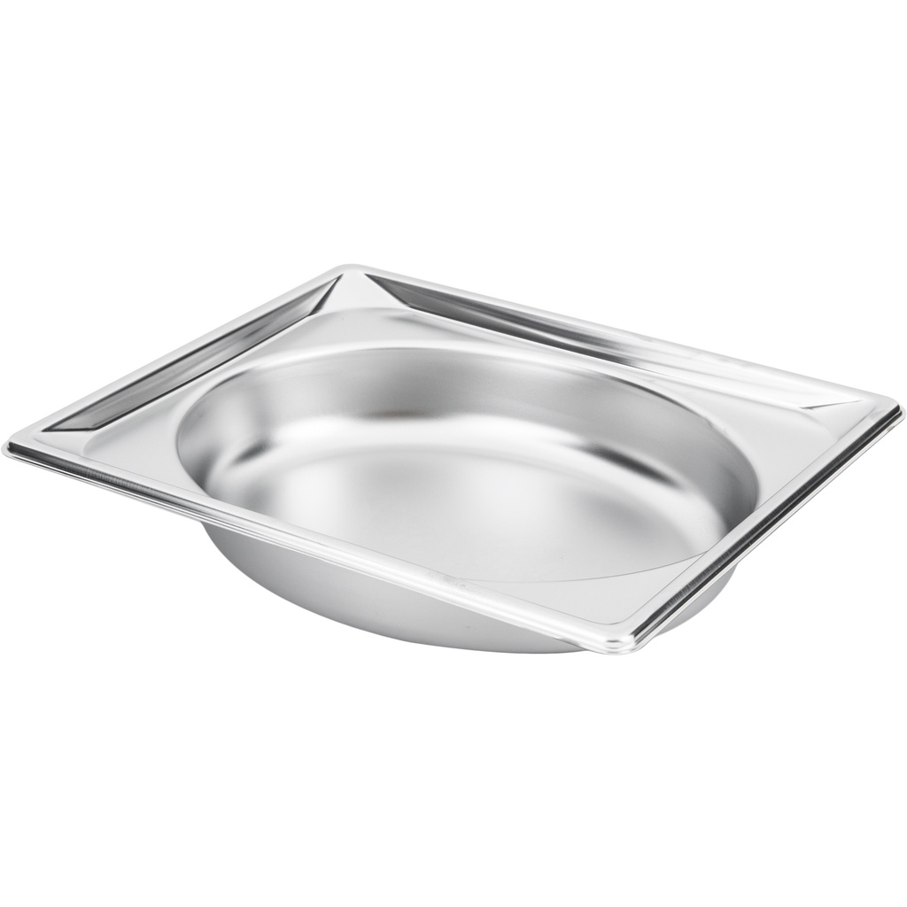 Sartén ovalada de acero inoxidable Super Pan® de medio tamaño y 2 ½ pulgada de profundidad