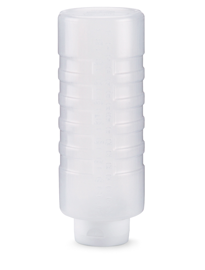 Dispensador a presión transparente con tapón de 710 ml