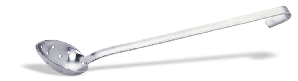 Cuchara perforada monobloc profesional perforada de acero inoxidable de 37 centímetros