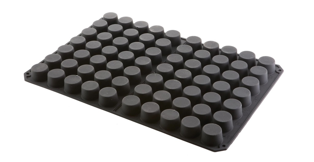 Molde de silicona de 60 x 40 centímetros en forma de Mini-Muffin de 5 centímetros